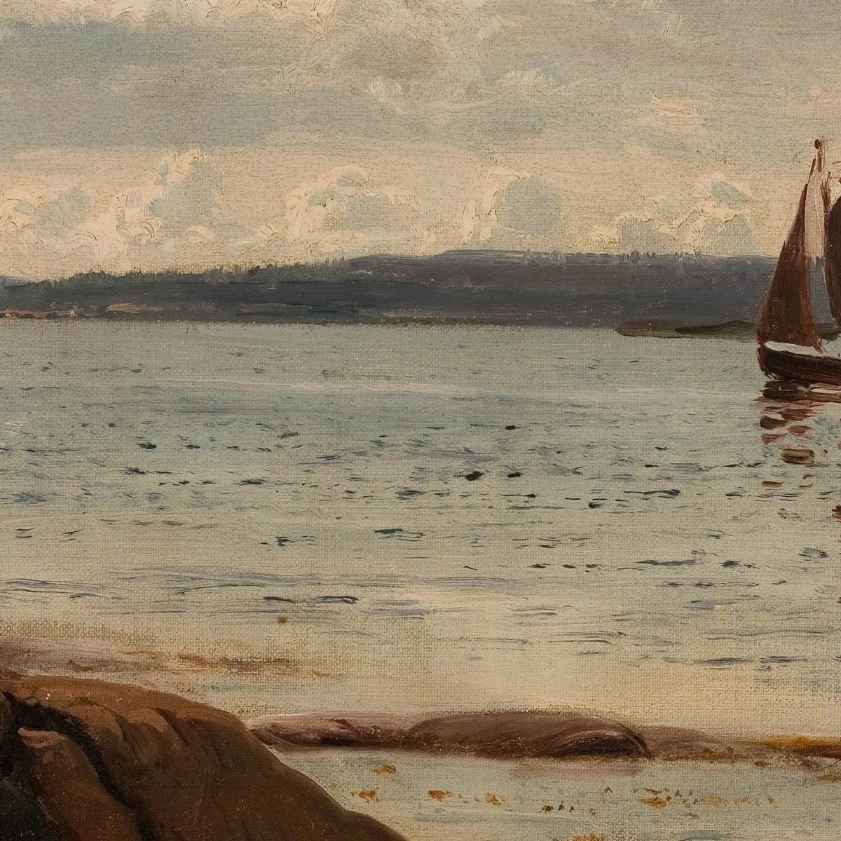 Beach Scene Hvaler Amaldus Nielsen ani221 canvas print