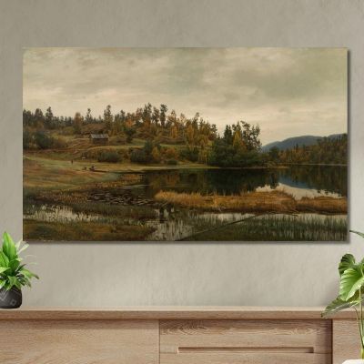 At Oklungen Porsgrund Amaldus Nielsen ani228 canvas print 