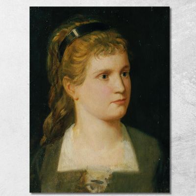Bust Of The Niece Kathchen Winder Anton Romako arm10 canvas print 