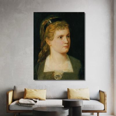 Bust Of The Niece Kathchen Winder Anton Romako arm10 canvas print 