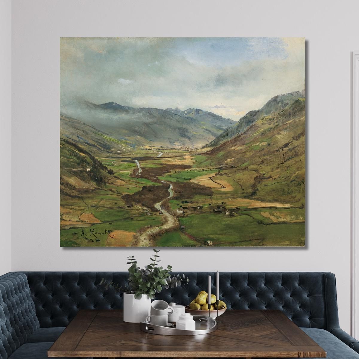 The Gastein Valley Ii Anton Romako arm14 canvas print 