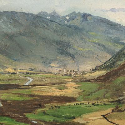The Gastein Valley Ii Anton Romako arm14 canvas print