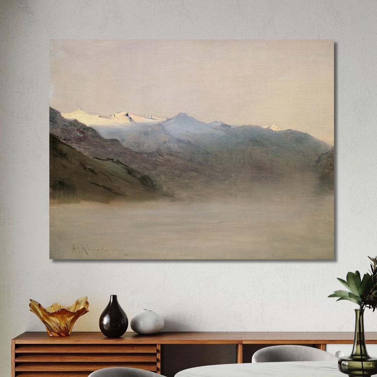 The Gastein Valley In The Mist Anton Romako arm15 canvas print 