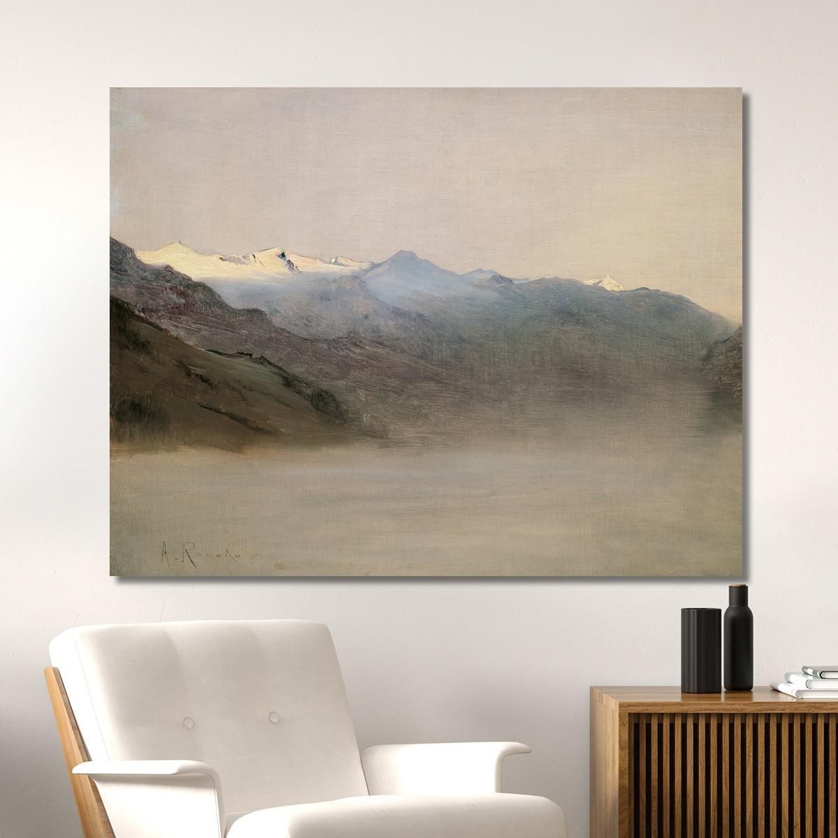 The Gastein Valley In The Mist Anton Romako arm15 canvas print 