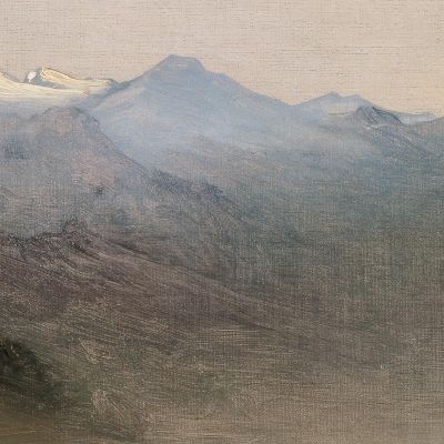 The Gastein Valley In The Mist Anton Romako arm15 canvas print