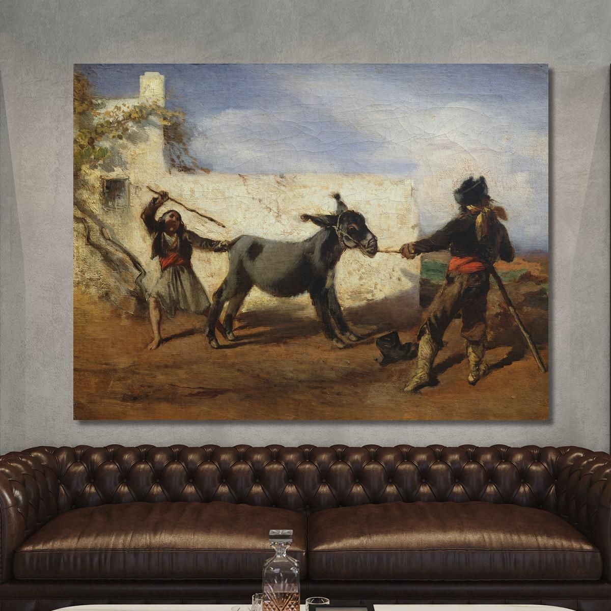 The Stubborn Donkey Anton Romako arm17 canvas print 