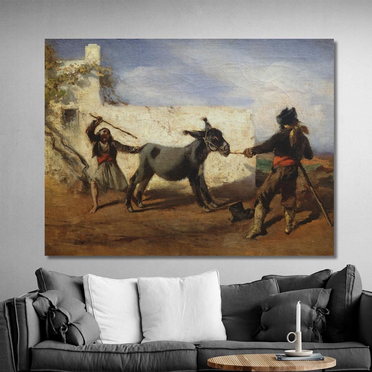 The Stubborn Donkey Anton Romako arm17 canvas print 