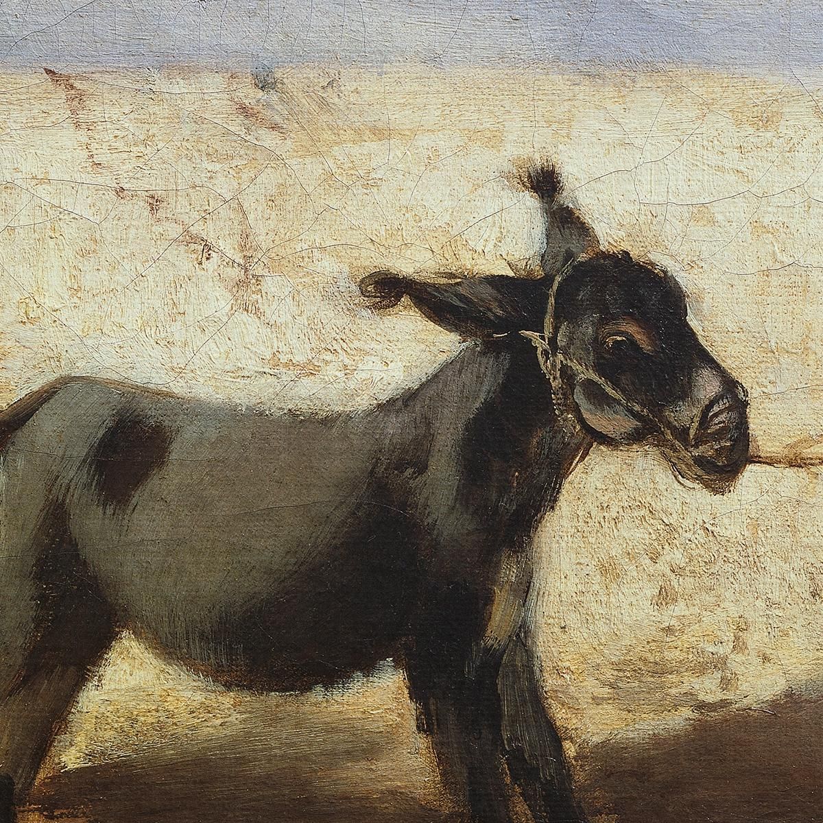 The Stubborn Donkey Anton Romako arm17 canvas print