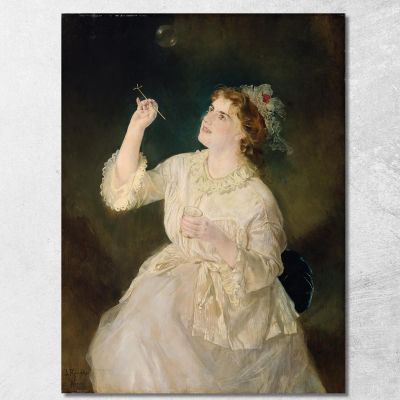 The Soap Blower Anton Romako arm24 canvas print 