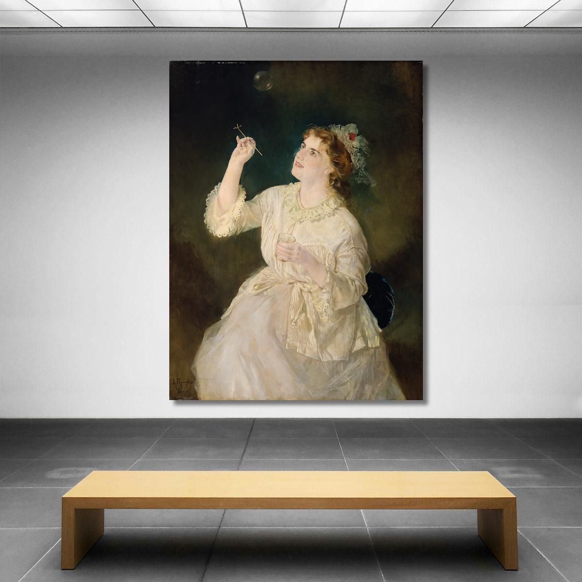 The Soap Blower Anton Romako arm24 canvas print 