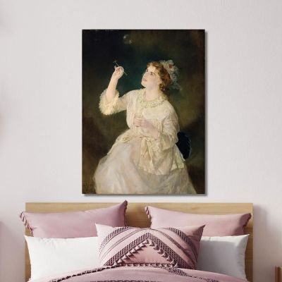 The Soap Blower Anton Romako arm24 canvas print 