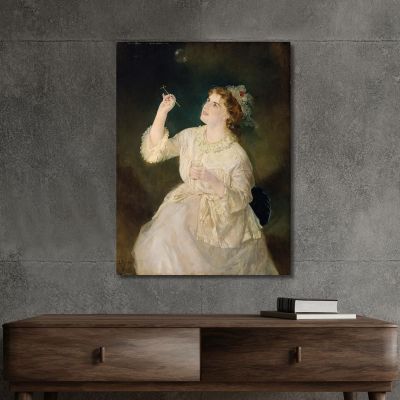 The Soap Blower Anton Romako arm24 canvas print 