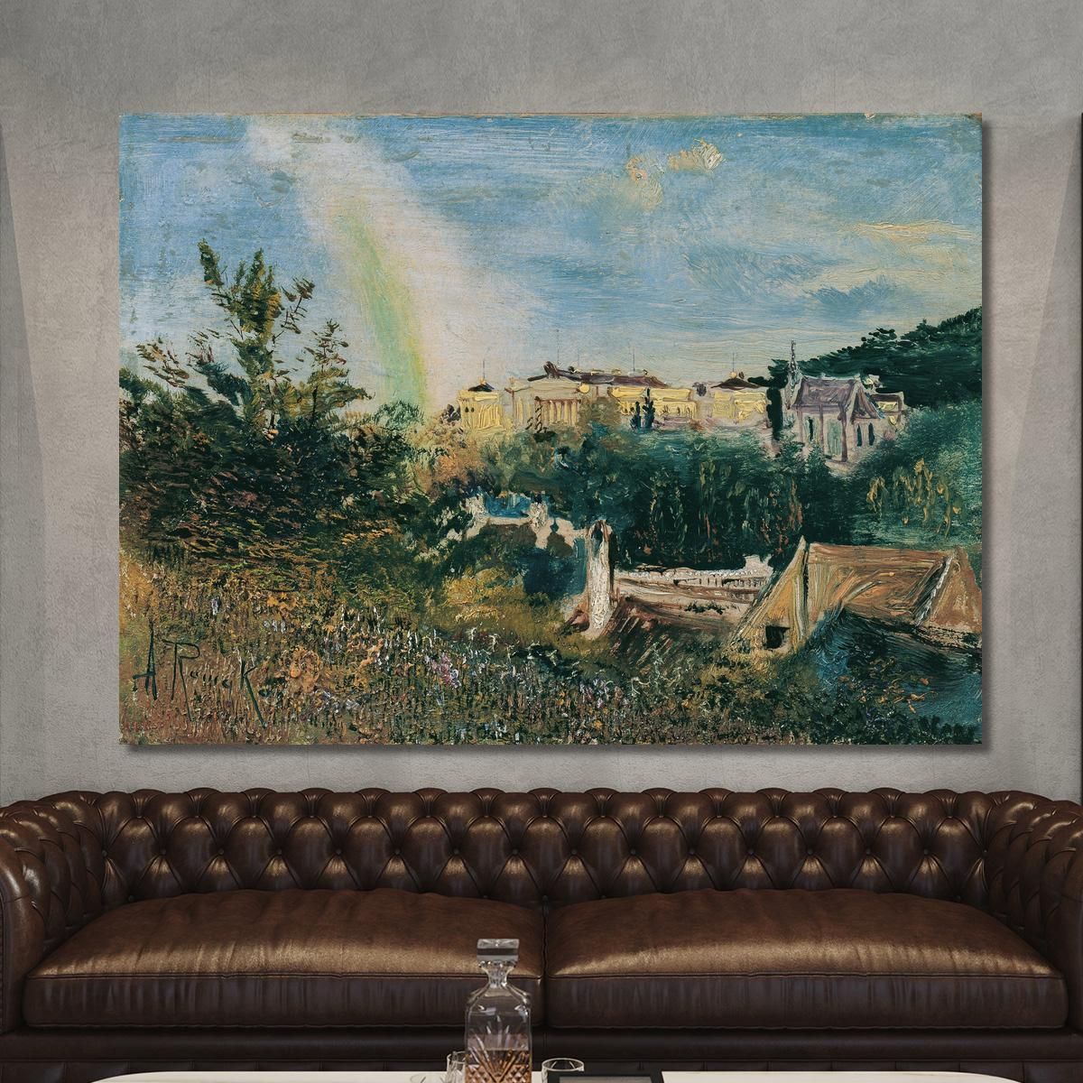 The Weilburg Near Baden Anton Romako arm25 canvas print 