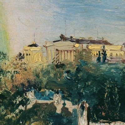 The Weilburg Near Baden Anton Romako arm25 canvas print