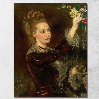 Elisabeth Von Nast-Kolb Née Hardegg Anton Romako arm26 canvas print 