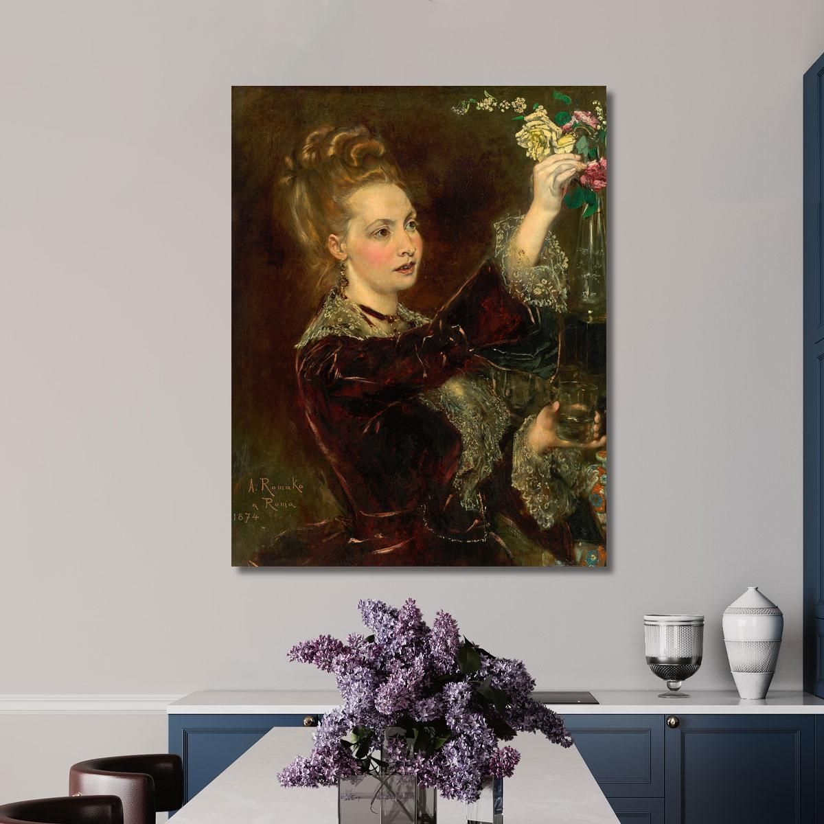 Elisabeth Von Nast-Kolb Née Hardegg Anton Romako arm26 canvas print 