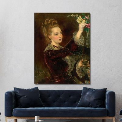 Elisabeth Von Nast-Kolb Née Hardegg Anton Romako arm26 canvas print 