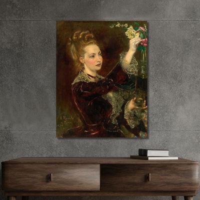Elisabeth Von Nast-Kolb Née Hardegg Anton Romako arm26 canvas print 