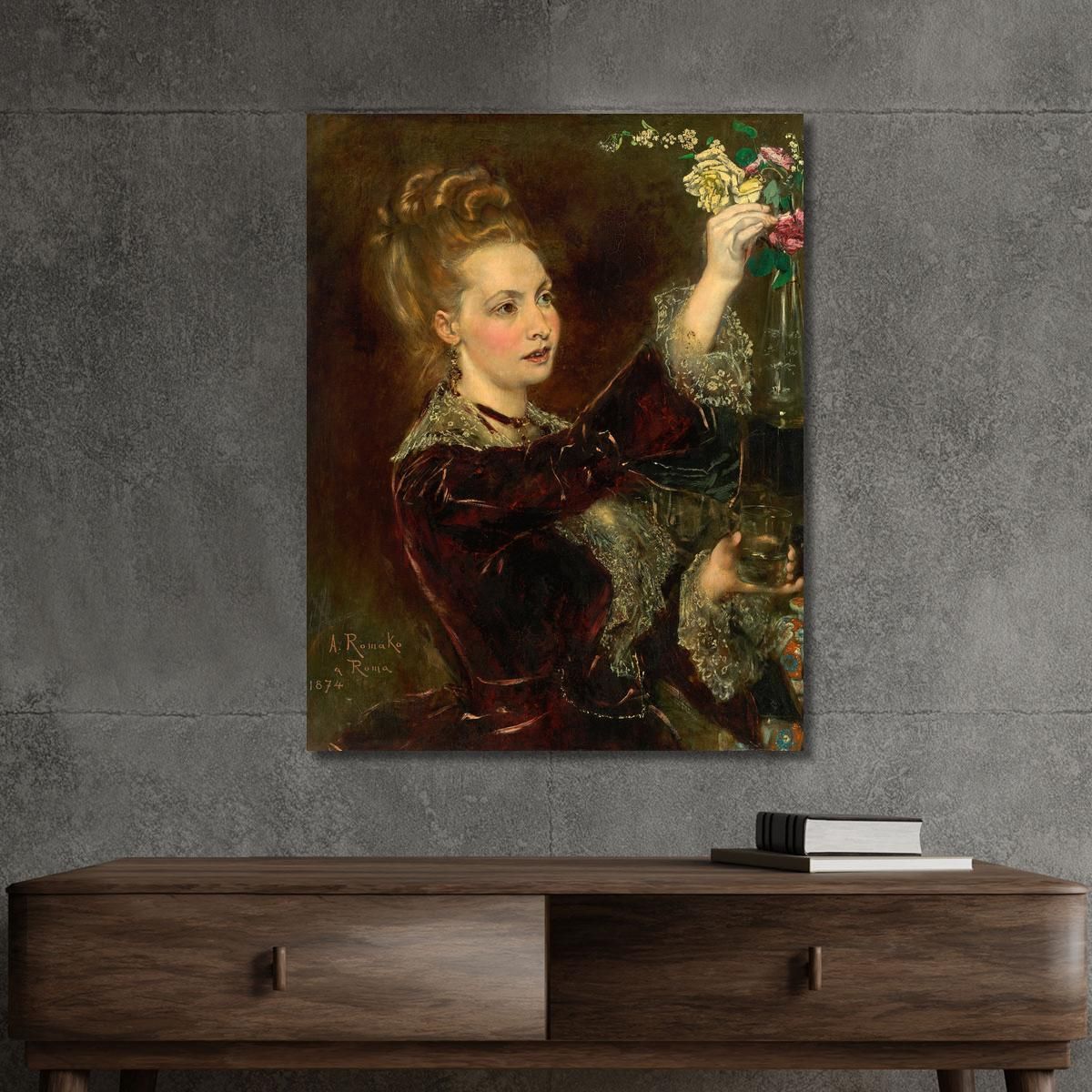 Elisabeth Von Nast-Kolb Née Hardegg Anton Romako arm26 canvas print 
