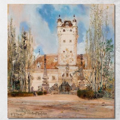 Greillenstein Castle Anton Romako arm29 canvas print 