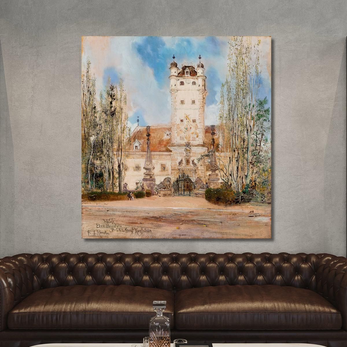 Greillenstein Castle Anton Romako arm29 canvas print 