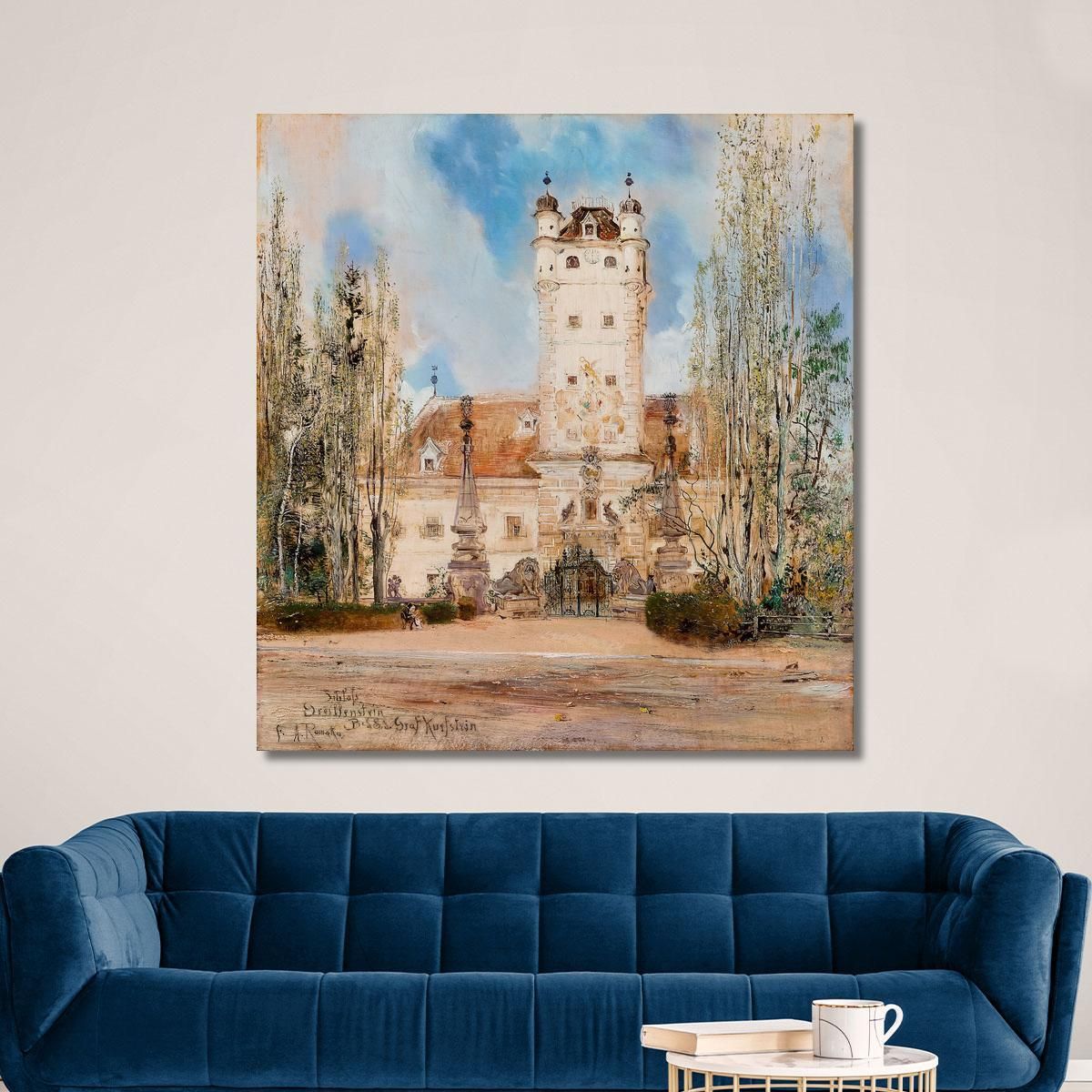 Greillenstein Castle Anton Romako arm29 canvas print 