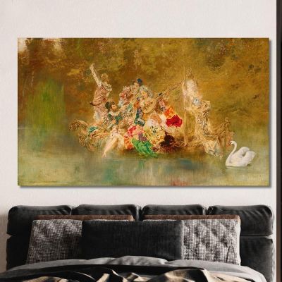 Merry Company In A Gondola Anton Romako arm37 canvas print 