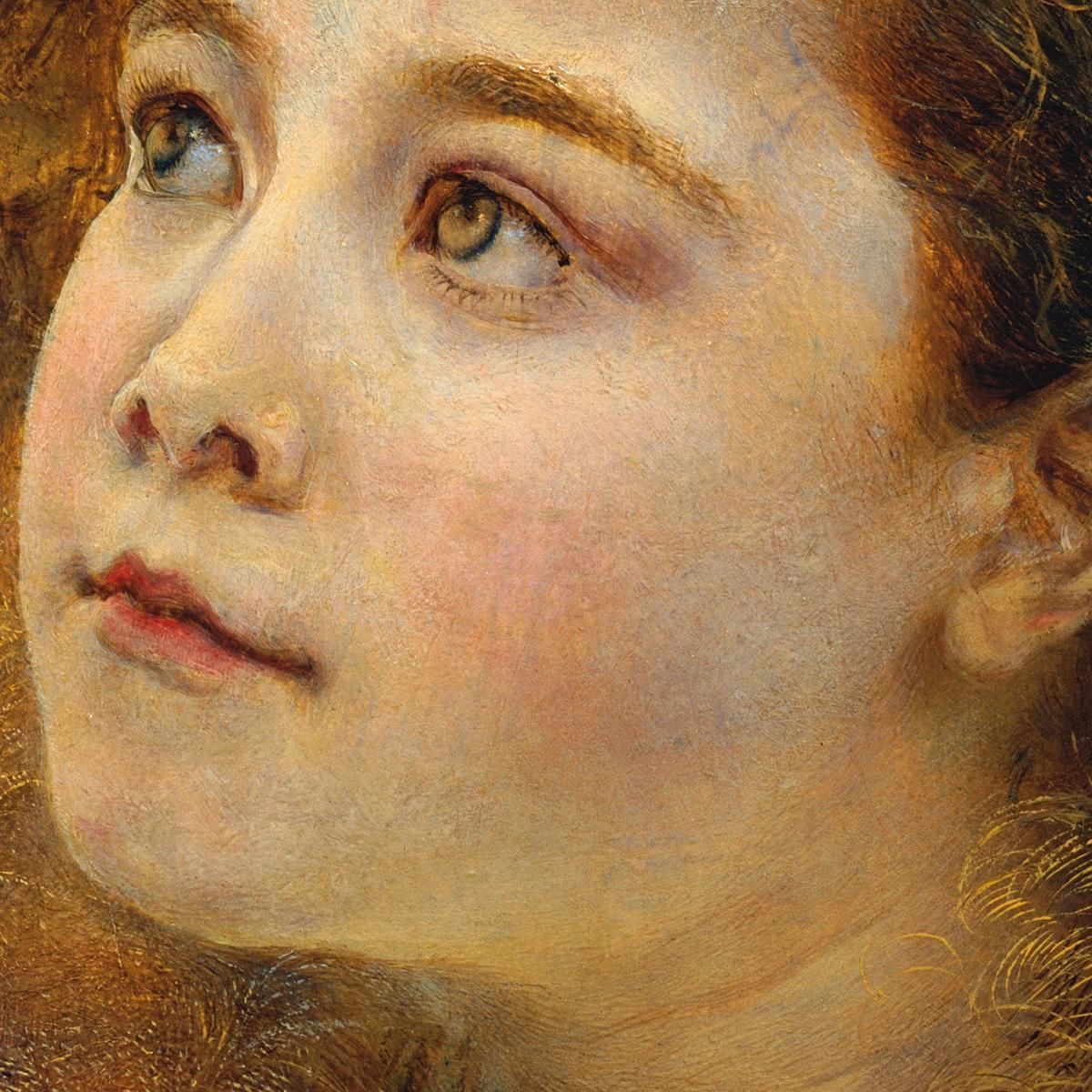 Girl With An Ear Collar Anton Romako arm41 canvas print