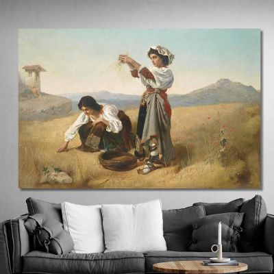 After The Harvest Anton Romako arm42 canvas print 
