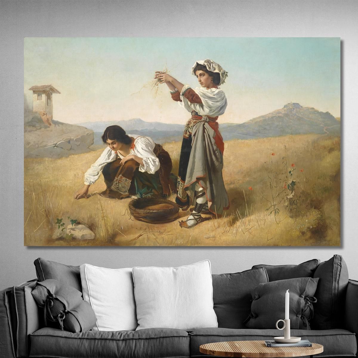 After The Harvest Anton Romako arm42 canvas print 