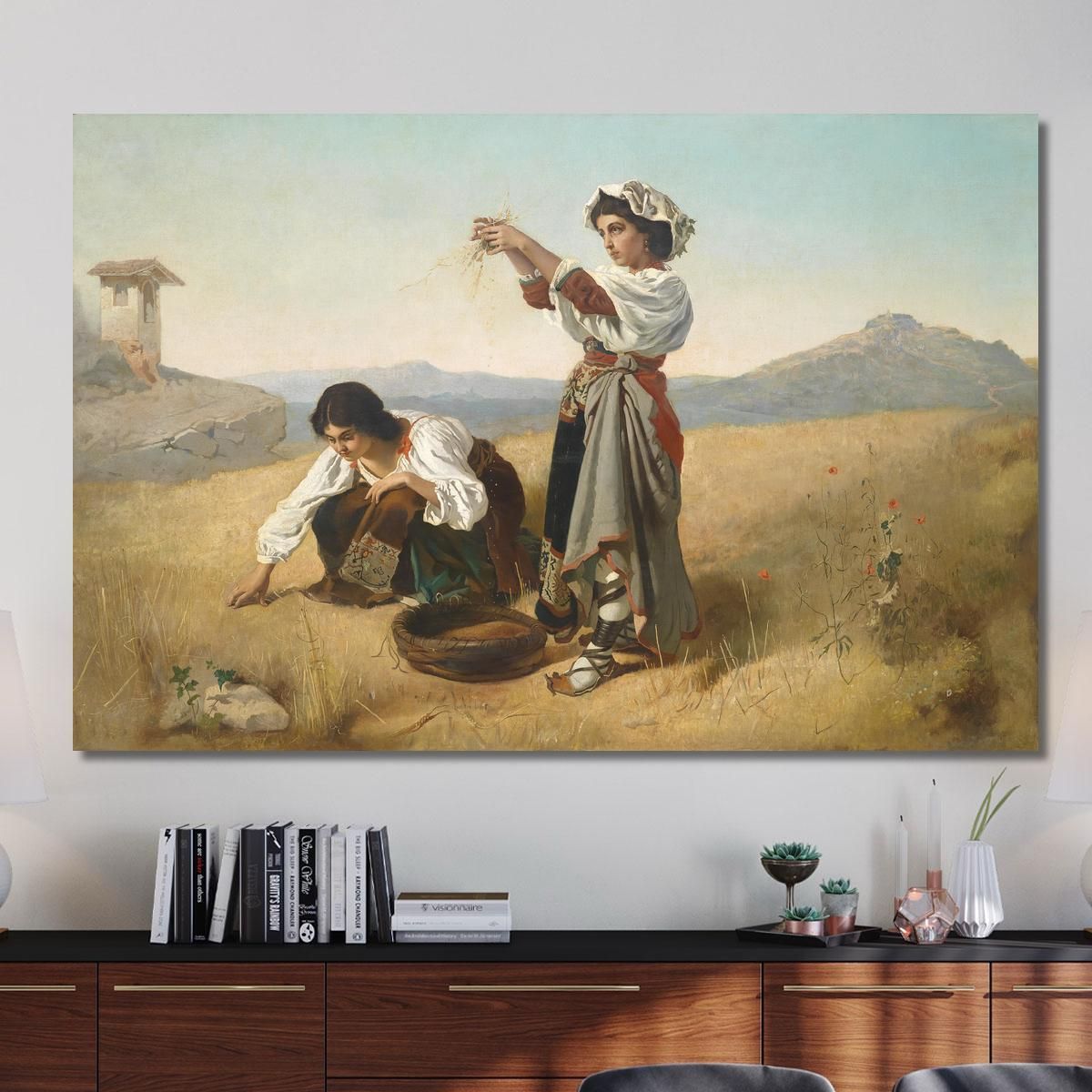 After The Harvest Anton Romako arm42 canvas print 
