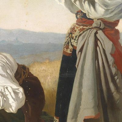 After The Harvest Anton Romako arm42 canvas print