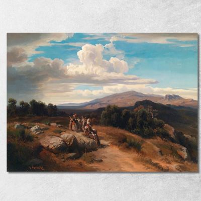 Spanish Landscape Anton Romako arm52 canvas print 