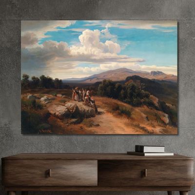 Spanish Landscape Anton Romako arm52 canvas print 