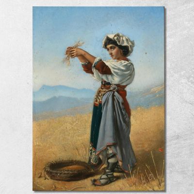 The Corn Gatherer Anton Romako arm56 canvas print 