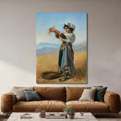 The Corn Gatherer Anton Romako arm56 canvas print 