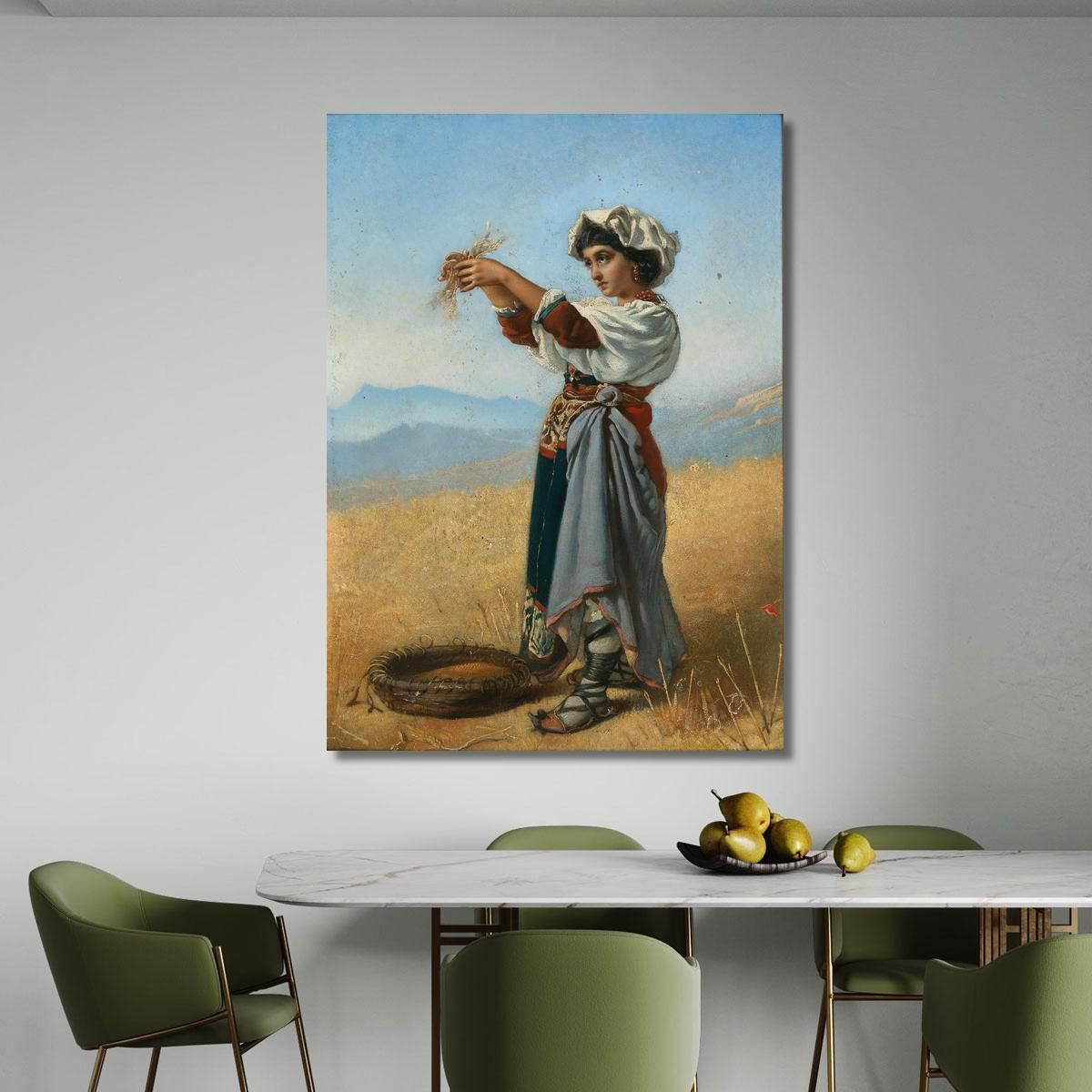 The Corn Gatherer Anton Romako arm56 canvas print 