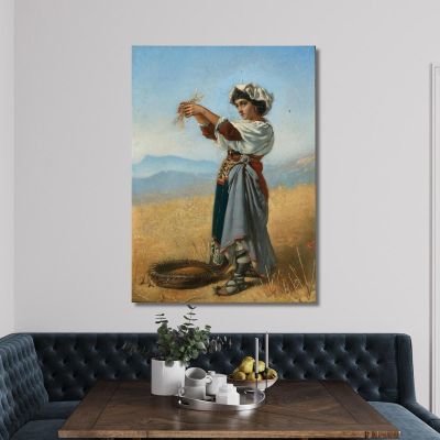The Corn Gatherer Anton Romako arm56 canvas print 