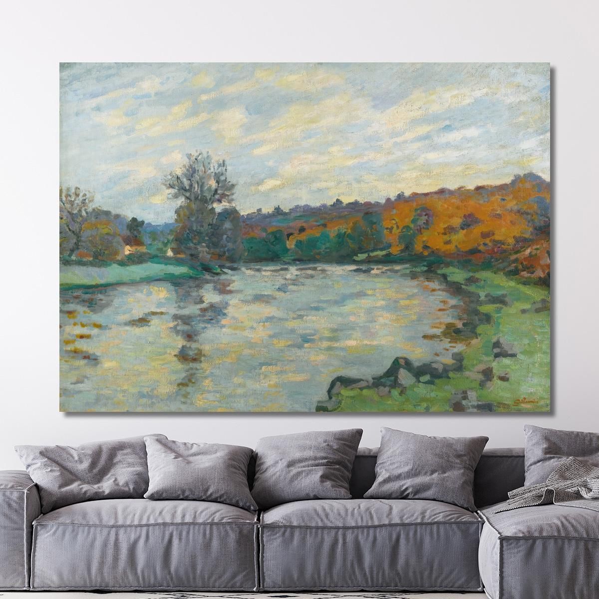 Genetin Dam Crozant 2 Armand Guillaumin agl2 canvas print 