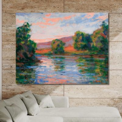 Waterside Armand Guillaumin agl4 canvas print 