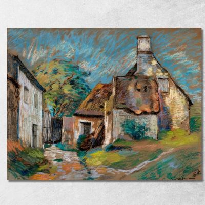 Cottages Armand Guillaumin agl8 canvas print 