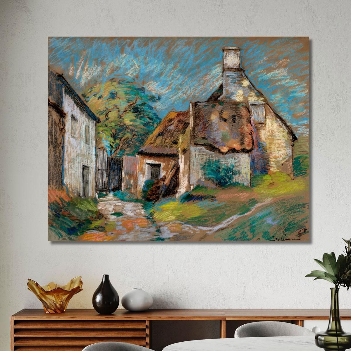 Cottages Armand Guillaumin agl8 canvas print 