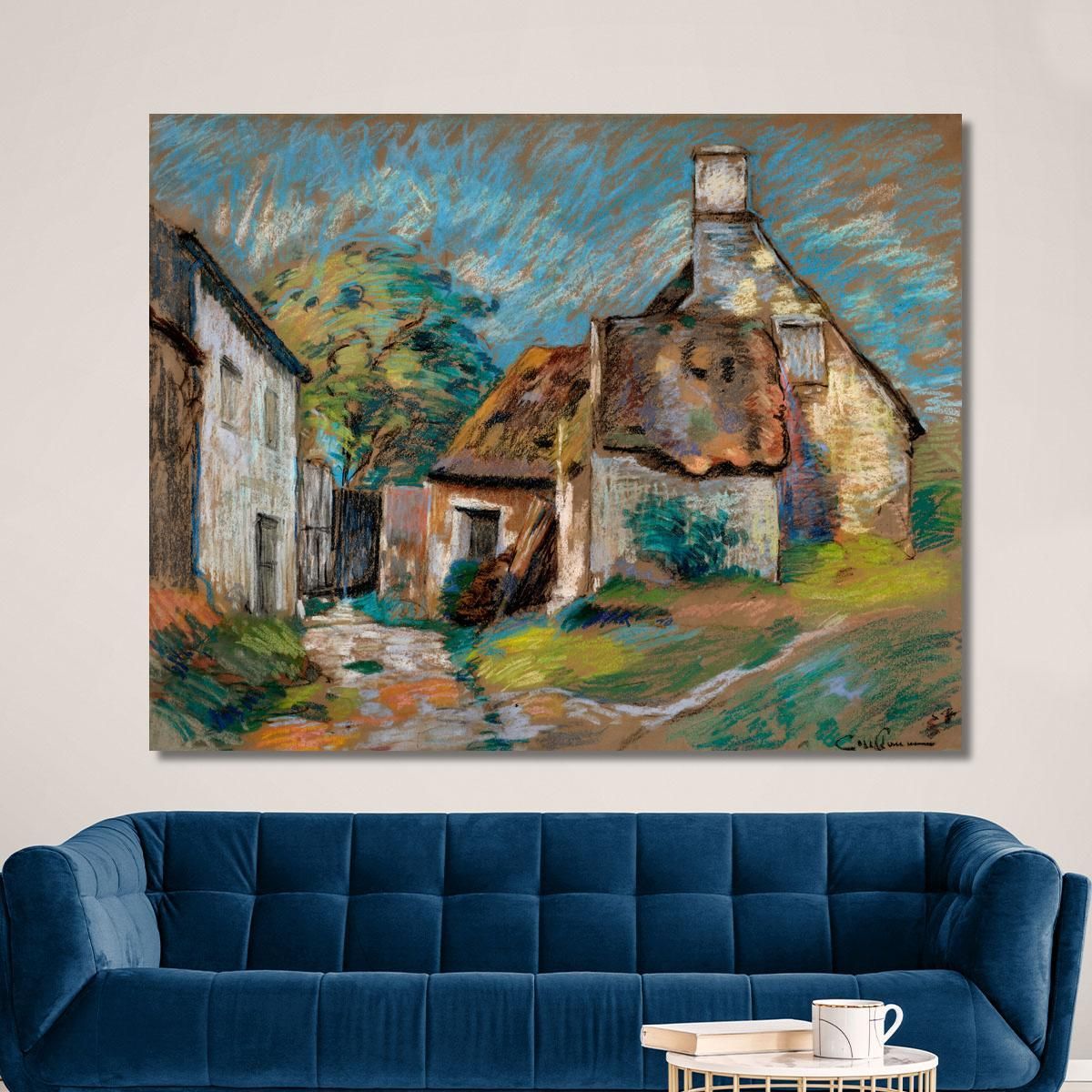 Cottages Armand Guillaumin agl8 canvas print 