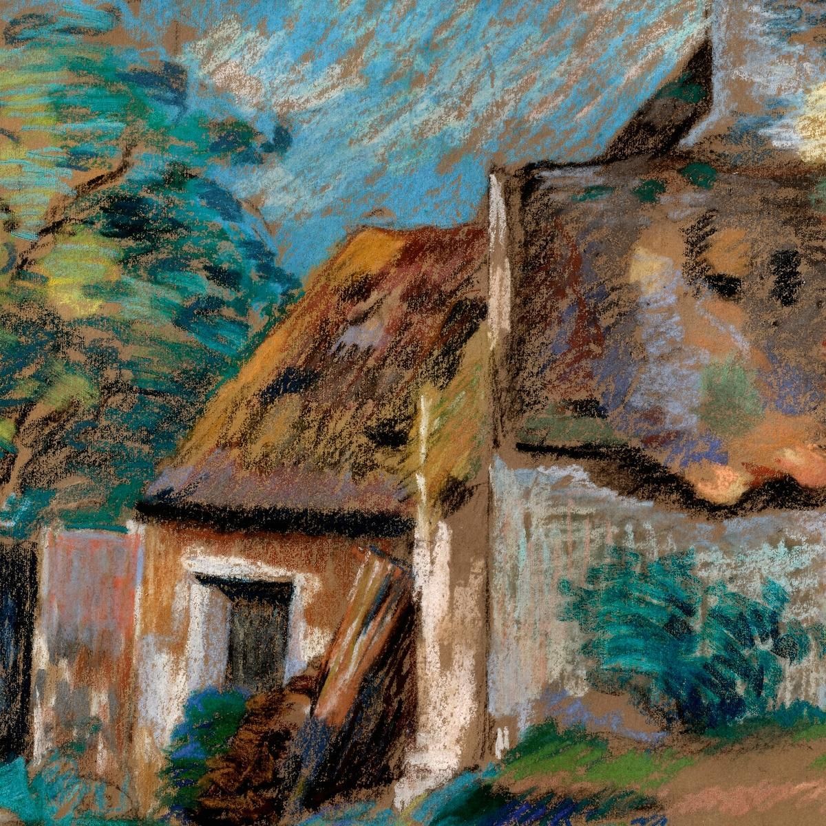 Cottages Armand Guillaumin agl8 canvas print