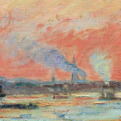 Confluence Of The Seine And The Marne At Ivry Armand Guillaumin agl12 canvas print