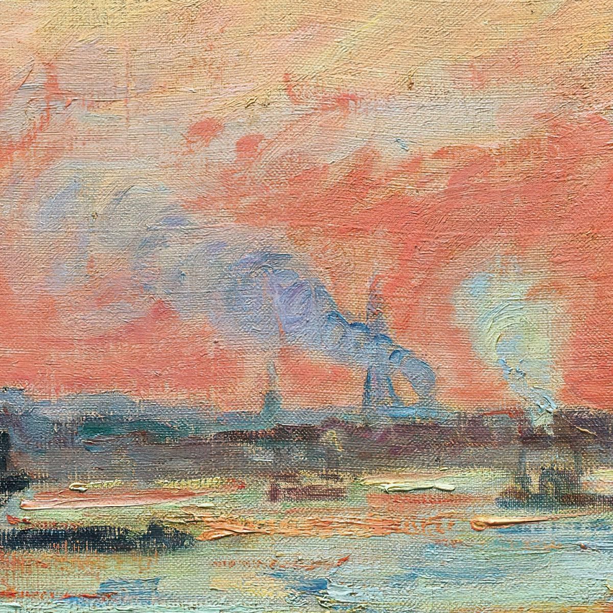 Confluence Of The Seine And The Marne At Ivry Armand Guillaumin agl12 canvas print