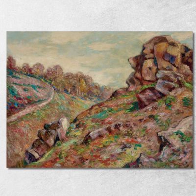 Heights Of The Sedelle Landscape Of Creuse Armand Guillaumin agl19 canvas print 
