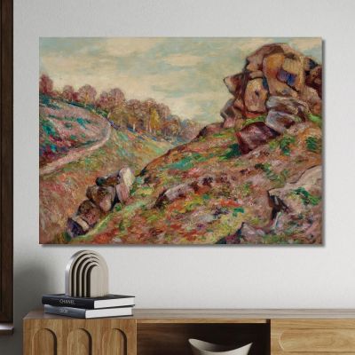 Heights Of The Sedelle Landscape Of Creuse Armand Guillaumin agl19 canvas print 