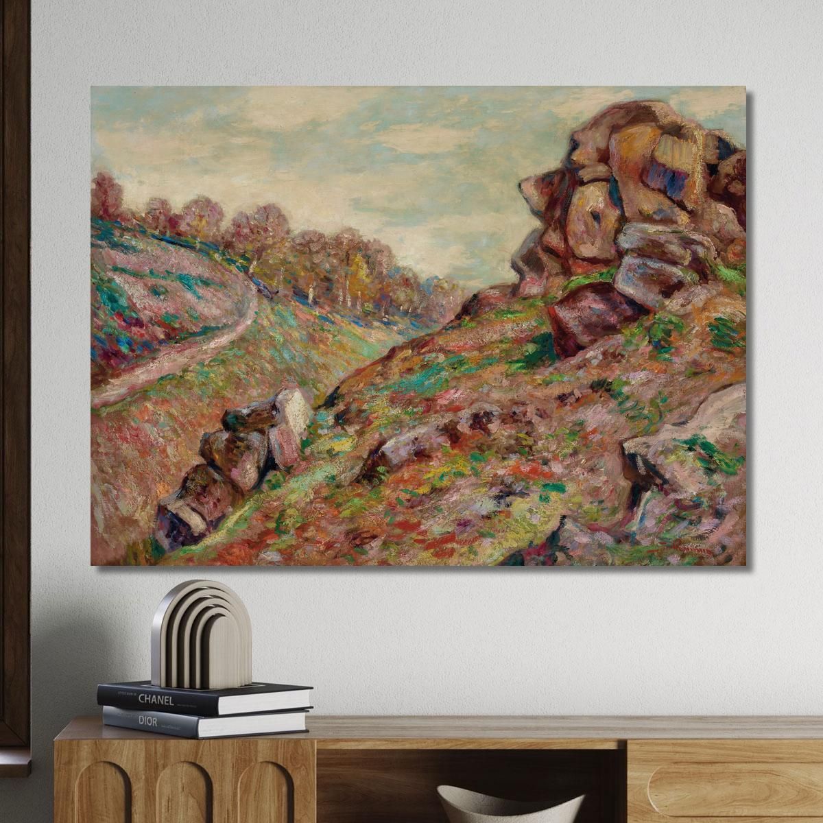 Heights Of The Sedelle Landscape Of Creuse Armand Guillaumin agl19 canvas print 