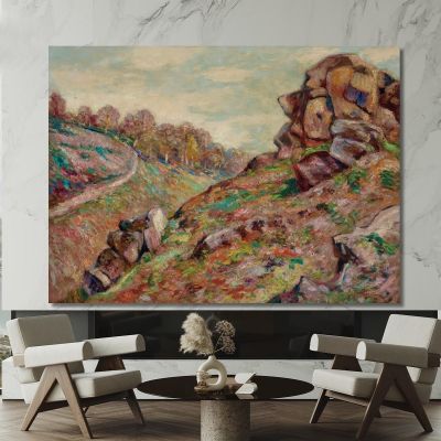 Heights Of The Sedelle Landscape Of Creuse Armand Guillaumin agl19 canvas print 